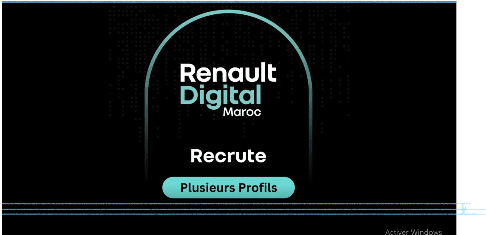 شعار Renault Digital Recrute، تدريب الذكاء الاصطناعي (AI)، علوم البيانات (Data Science)، Google Cloud Platform (GCP)، المهارات الرقمية المتقدمة، الراتب التنافسي للتدريب.
