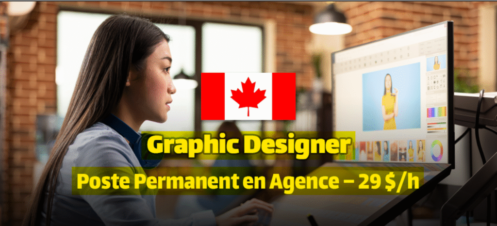 مصمم جرافيك في كندا، CDI في نيو برونزويك، الراتب التنافسي (29$ CAD/ساعة)، الهجرة إلى كندا للعمل الدائم، Adobe Creative Suite المتقدم.