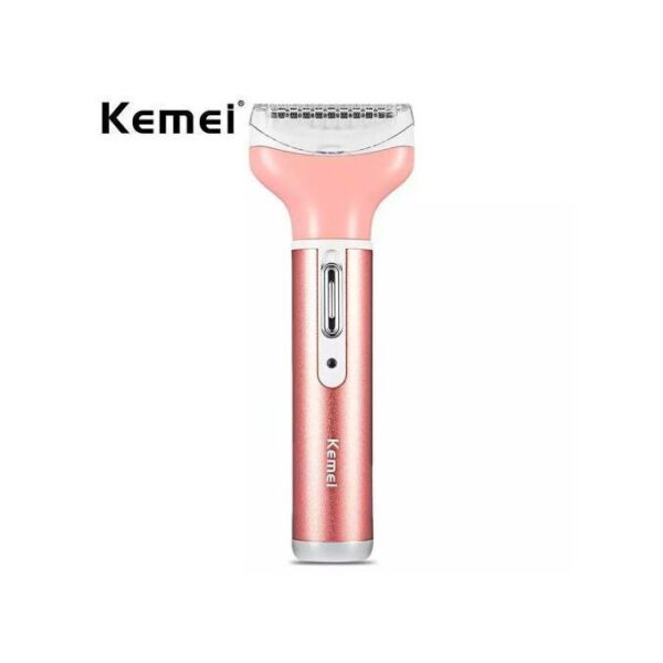 مجموعة Kemei النسائية 4 في 1: ماكينة حلاقة كهربائية قابلة لإعادة الشحن، ومزيل شعر للجسم، والأنف، والحواجب - Image 3