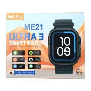 ارتقِ بأسلوب حياتك الذكي والرياضي مع الساعة الذكية ME21 ULTRA 3، التي تقدم قيمة مذهلة في حزمة متكاملة "7 في 1".