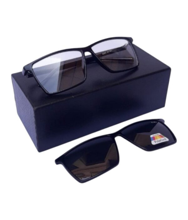نظارات طبية بمشبك شمسي مستقطب (Polarized Clip-On) 2 في 1 | حماية 100% من الأشعة فوق البنفسجية - Image 6