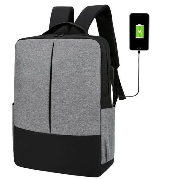 مجموعة حقائب ظهر 3 في 1 للكمبيوتر المحمول منفذ شحن USB ذكي وتصميم مضاد للسرقة متوفرة بالرمادي والأزرق والأحمر - Image 9