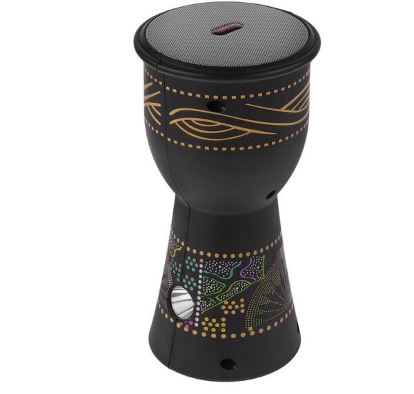 سبيكر Bokaini S92U-1 شكل دربوكة مع ميكروفون وشحن شمسي ألوان مختلفة.