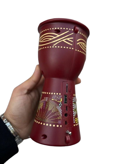 سبيكر "دربوكة" Bokaini S92U-1 المتعدد الوظائف مع ميكروفون وشحن شمسي. - Image 4