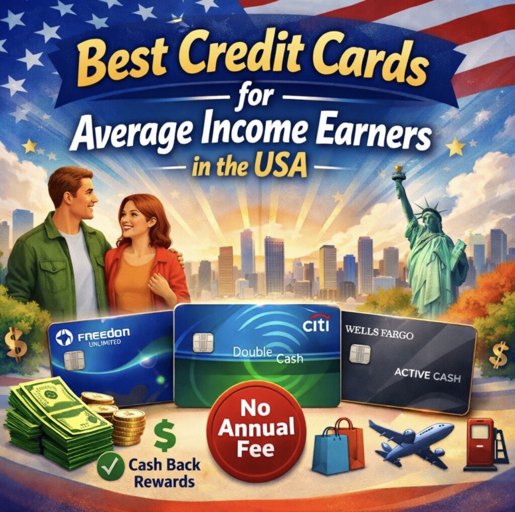 Best Credit Cards for Average Income Earners in the USA 2026 Comparison